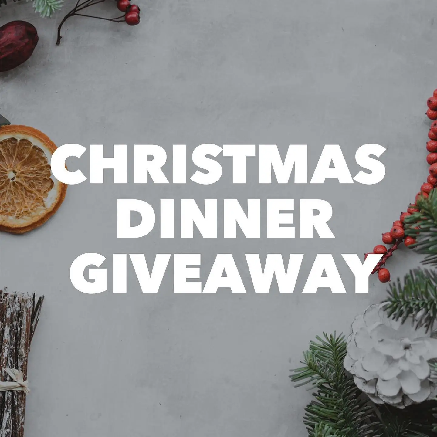 Christmas Meal Giveaway